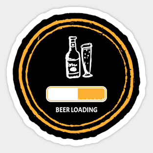 LOADING BEER Sticker